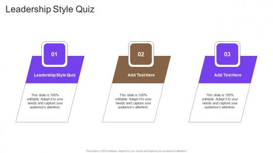 Leadership Style Quiz In Powerpoint And Google Slides Cpb