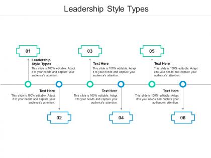 Leadership style types ppt powerpoint presentation picture cpb