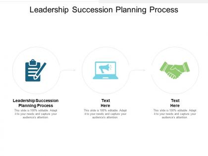 Leadership succession planning process ppt powerpoint presentation show backgrounds cpb