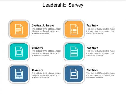 Leadership survey ppt powerpoint presentation summary clipart cpb