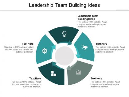 Leadership team building ideas ppt powerpoint presentation file example introduction cpb
