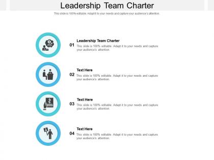 Leadership team charter ppt powerpoint presentation infographic template gridlines cpb