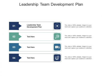 Leadership team development plan ppt powerpoint presentation show file formats cpb