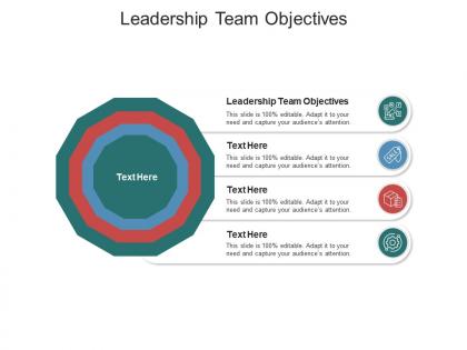 Leadership team objectives ppt powerpoint presentation slide cpb