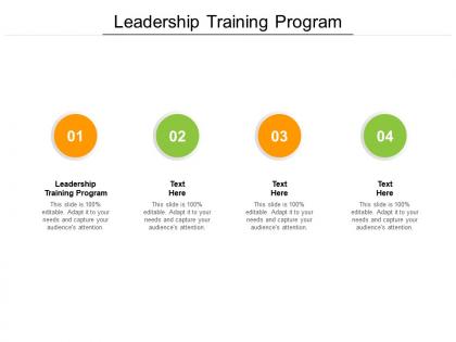 Leadership training program ppt powerpoint presentation show layout ideas cpb