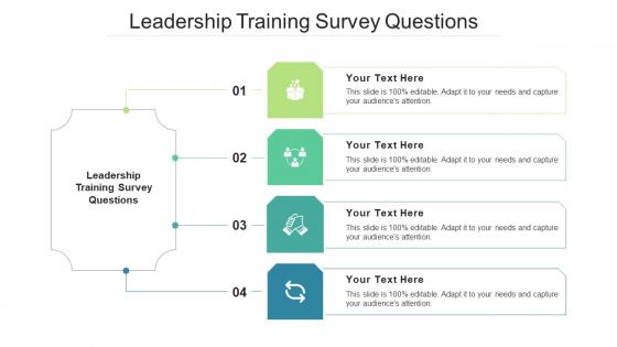 Leadership Training Survey Questions Ppt Powerpoint Presentation Portfolio Microsoft Cpb