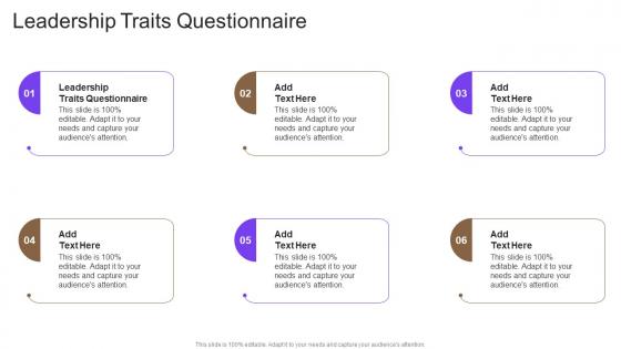 Leadership Traits Questionnaire In Powerpoint And Google Slides Cpb