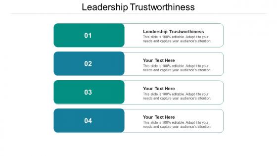 Leadership trustworthiness ppt powerpoint presentation icon guide cpb