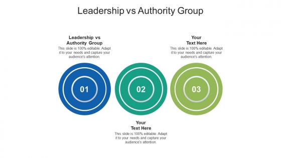 Leadership vs authority group ppt powerpoint presentation infographic template designs cpb