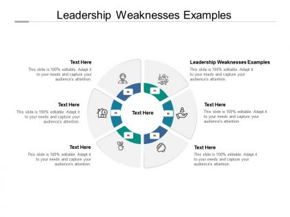 Leadership weaknesses examples ppt powerpoint presentation inspiration gallery cpb