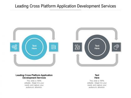Leading cross platform application development services ppt powerpoint presentation gallery portfolio cpb