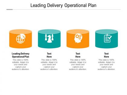 Leading delivery operational plan ppt powerpoint presentation inspiration cpb