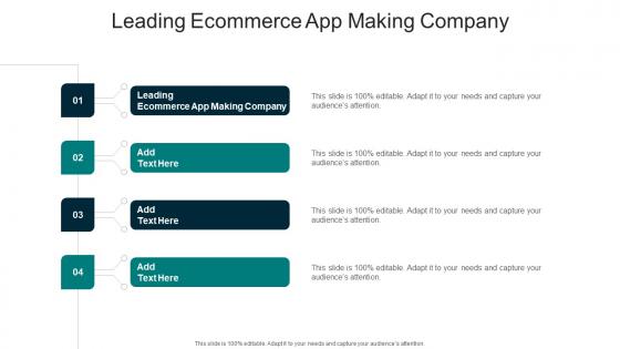 Leading Ecommerce App Making Company In Powerpoint And Google Slides Cpb