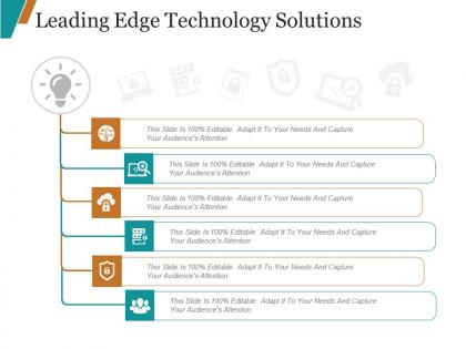 Leading edge technology solutions ppt examples slides