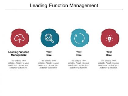 Leading function management ppt powerpoint presentation icon objects cpb