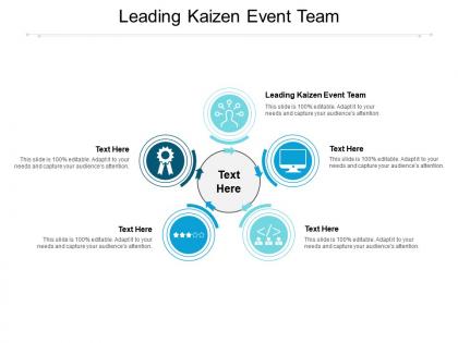 Leading kaizen event team ppt powerpoint presentation professional file formats cpb
