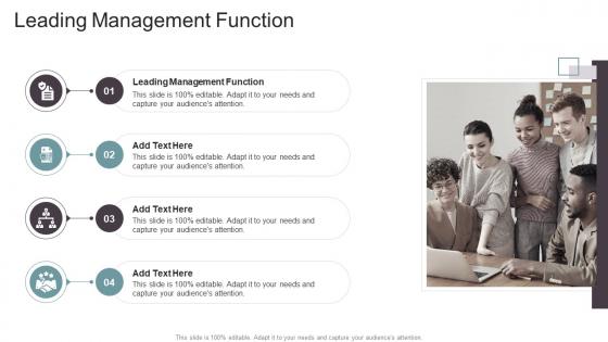 Leading Management Function In Powerpoint And Google Slides Cpb