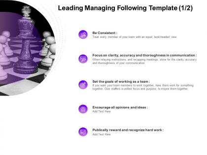 Leading managing following communication ppt powerpoint presentation styles ideas