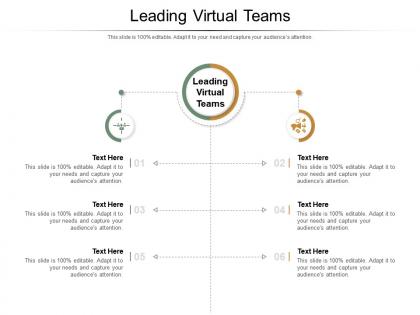 Leading virtual teams ppt powerpoint presentation infographics slides cpb