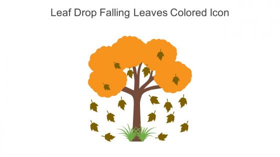 Leaf Drop Falling Leaves Colored Icon In Powerpoint Pptx Png And Editable Eps Format