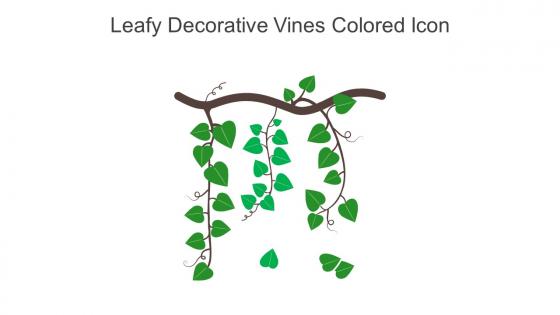 Leafy Decorative Vines Colored Icon In Powerpoint Pptx Png And Editable Eps Format