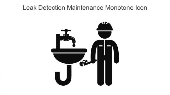 Leak Detection Maintenance Monotone Icon In Powerpoint Pptx Png And Editable Eps Format