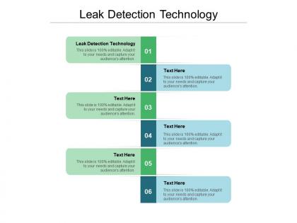 Leak detection technology ppt powerpoint presentation show guide cpb