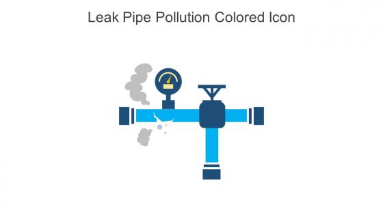 Leak Pipe Pollution Colored Icon In Powerpoint Pptx Png And Editable Eps Format