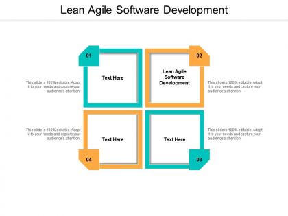 Lean agile software development ppt powerpoint presentation inspiration graphics download cpb