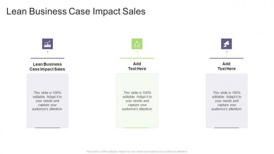 Lean Business Case Impact Sales In Powerpoint And Google Slides Cpb