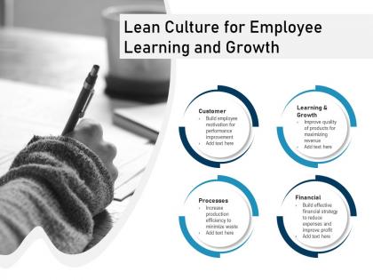 Lean culture for employee learning and growth