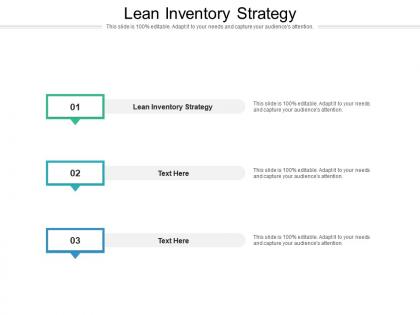 Lean inventory strategy ppt powerpoint presentation infographic template backgrounds cpb