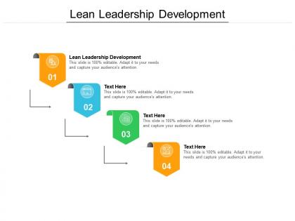 Lean leadership development ppt powerpoint presentation model templates cpb