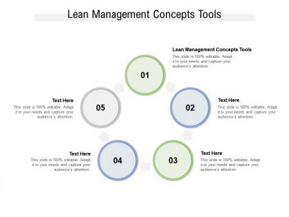 Lean management concepts tools ppt powerpoint presentation show backgrounds cpb