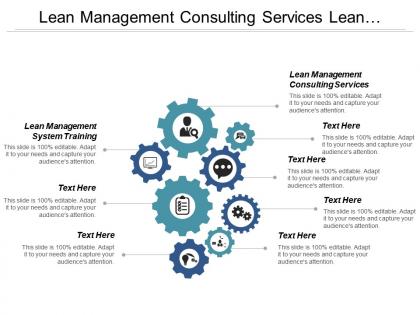 Lean management consulting services lean management system training cpb