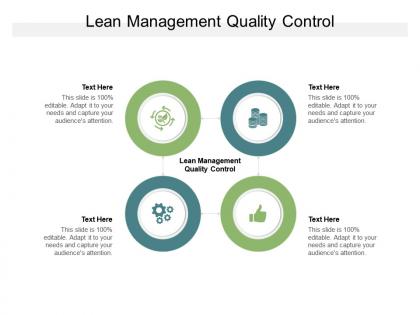 Lean management quality control ppt powerpoint presentation influencers cpb