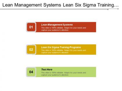 Lean management systems lean six sigma training programs cpb
