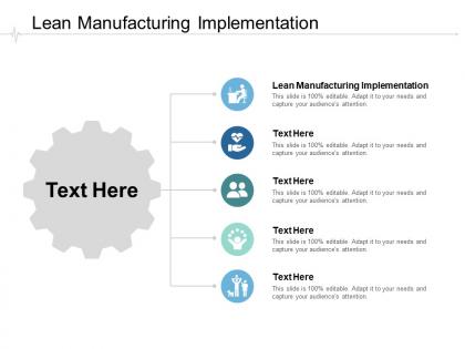 Lean manufacturing implementation ppt powerpoint presentation infographics cpb