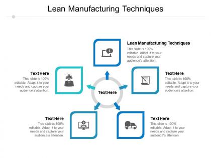 Lean manufacturing techniques ppt powerpoint presentation file graphics pictures cpb