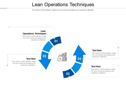 Lean operations techniques ppt powerpoint presentation summary pictures cpb