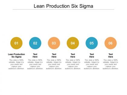 Lean production six sigma ppt powerpoint presentation ideas inspiration cpb
