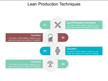 Lean production techniques ppt powerpoint presentation file graphics design cpb