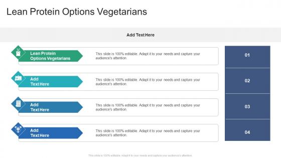 Lean Protein Options Vegetarians In Powerpoint And Google Slides Cpb