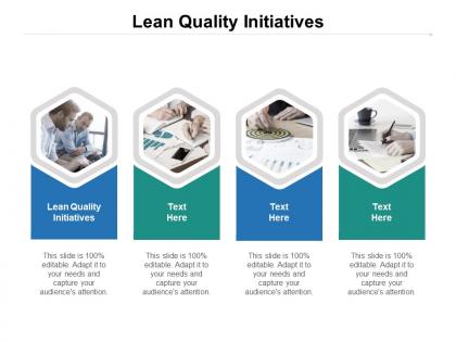 Lean quality initiatives ppt powerpoint presentation slides cpb
