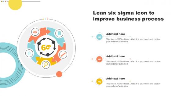 Lean Six Sigma Icon To Improve Business Process