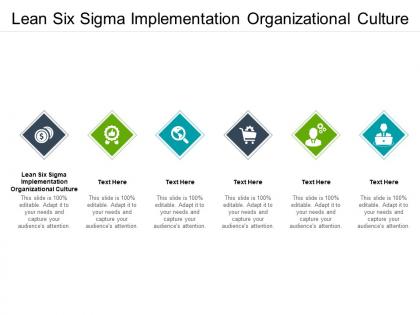 Lean six sigma implementation organizational culture ppt powerpoint presentation slides graphic cpb