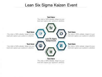 Lean six sigma kaizen event ppt powerpoint presentation styles infographic template cpb