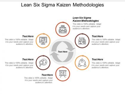 Lean six sigma kaizen methodologies ppt powerpoint presentation file graphics download cpb