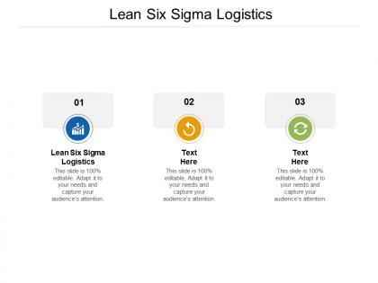 Lean six sigma logistics ppt powerpoint presentation ideas influencers cpb