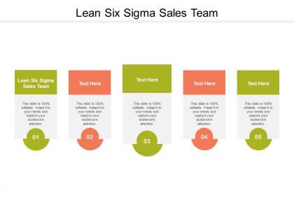 Lean six sigma sales team ppt powerpoint presentation ideas grid cpb